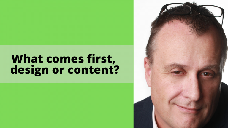 What comes first, design or content?